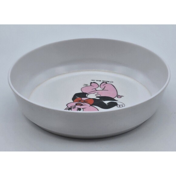 Looney Tunes Melamine Vintage Children Bowl Porky Pig Warner Bros 5.5in Diameter - Picture 4 of 6